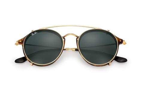 Ray-Ban Synthetic Round Fleck Clip-on for Men - Lyst