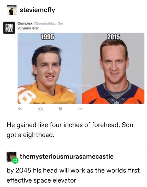 Peyton Manning Forehead Jokes