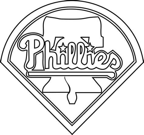 Philadelphia Phillies Logo coloring page - Download, Print or Color ...