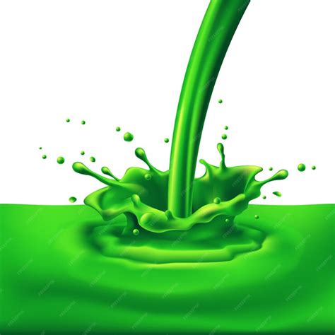 Premium Vector | Green paint splashing