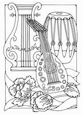 Musical Instrument Coloring Pages Print Out  Home sketch template
