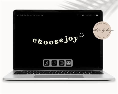 Choose Joy Laptop Wallpaper Minimalist Aesthetic Wallpaper - Etsy