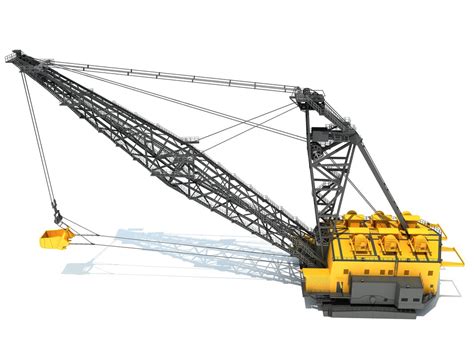 Dragline excavator 3D model - TurboSquid 1381590