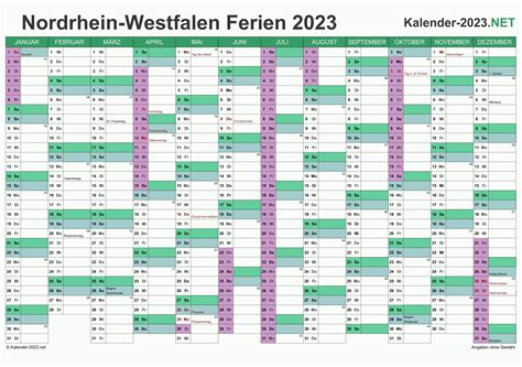 Kalender 2023 Ferien Nrw Pdf Kostenlos – Get Calendar 2023 Update