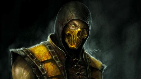 2560x1440 Scorpion Mortal Kombat X 4k Artwork 1440P Resolution ,HD 4k Wallpapers,Images ...