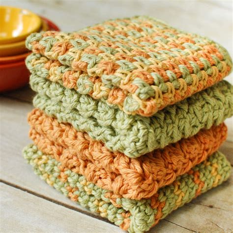 4 Quick and Easy (and free!) Crochet Dishcloth Patterns