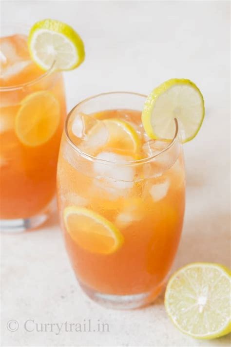 Honey Sweetened Lemon Iced Tea Recipe - CurryTrail