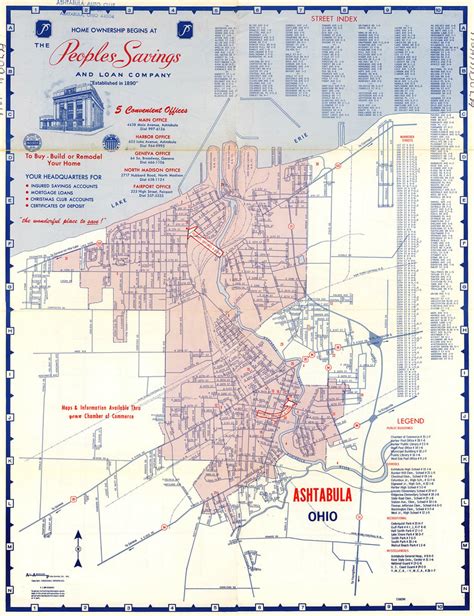 Ashtabula City Map 1969 | Ashtabula Archive | Flickr