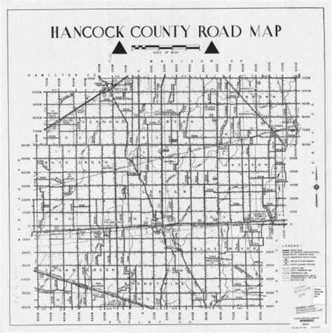 Hancock County road map