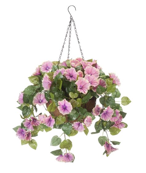 Fully Assembled Petunia Hanging Basket by OakRidgeTM | eBay