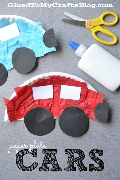 Paper Plate Cars {Kid Craft} | Transportation crafts, Preschool crafts, Crafts for kids