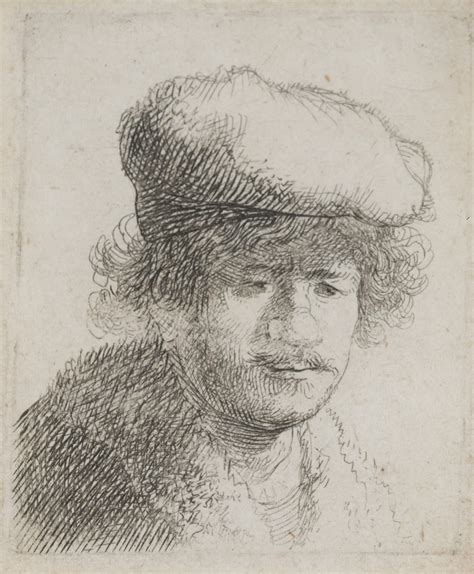 Rembrandt Self Portrait Etching