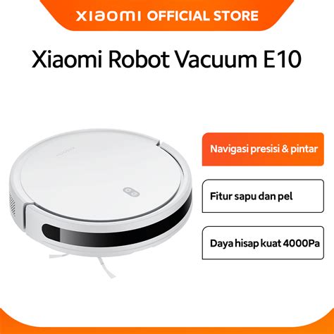 Official Xiaomi Robot Vacuum E10 - 4000Pa - Voice notifications - Intelligent path planning ...