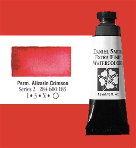 Daniel Smith Extra-Fine Watercolor 15ml Permanent Alizarin Crimson - Wet Paint Artists ...