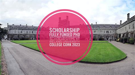 Fully Funded PhD Scholarships At Ireland University College Cork 2023 - New paid internships 2024