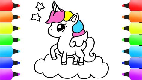 Easy Unicorn Drawing Images For Kids - Koplo Png