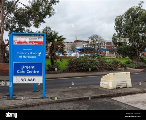 Entrance to the University Hospital of Hartlepool,England,UK Stock ...