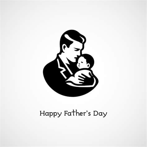 Premium Vector | Vector father and son icon happy father's day