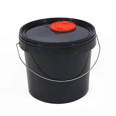 5L Black Plastic Buckets With Pull Out Spout - H&O Plastics