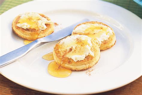 Crumpets with honey ricotta | Recipe | Crumpets, Yummy food, Recipes