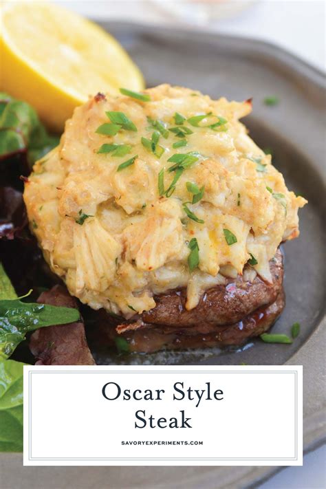 Fork tender beef tenderloin filets topped with crab oscar and buttery ...