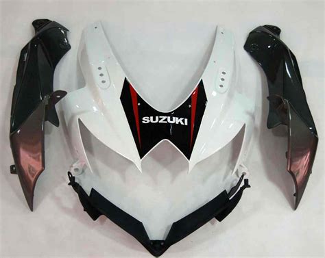 2008-2009-2010 Suzuki GSXR 600 750 White & Silver GSXR Racing Amotopart ...