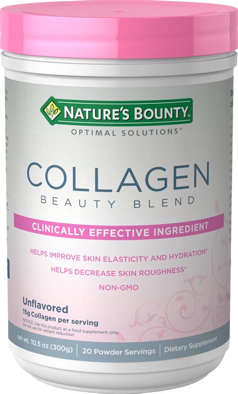 Nature's Bounty® Collagen Beauty Blend, Unflavored Powder, 15g Collagen, 20 servings - Walmart ...