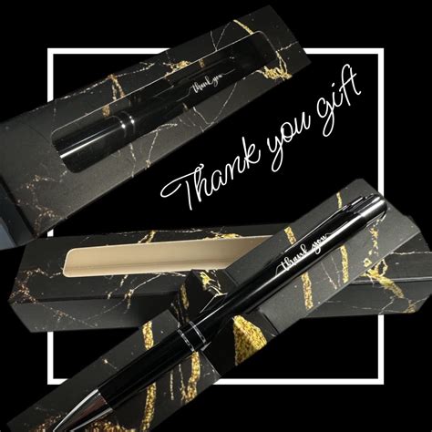 Buy Thank You Gift, Custom Thank You Pen + Gift Box, Laser Engraved ...