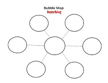 Bubble Map Template in 2021 | Thinking map, Map, Bubbles