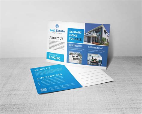 Creative Real Estate Postcard Design Template 001554 - Template Catalog