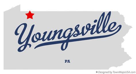 Map of Youngsville, PA, Pennsylvania