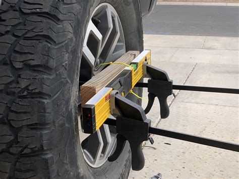 DIY Wheel Alignment - Laser Level - A Family Adventure Blog