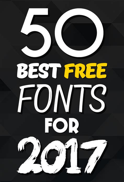 50 Best Free Fonts For 2017 | Fonts | Graphic Design Junction