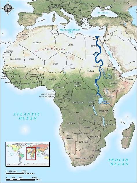 Nile River Map