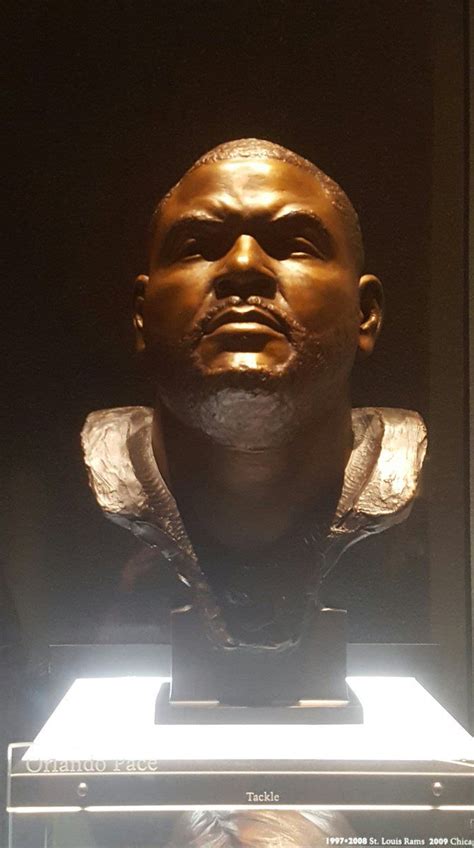 Orlando Pace Hall of Fame Bust | Nfl hall of fame, Hall of fame, Buddha statue