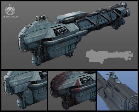 Ben Bryant Concept Art - Ship design 2 - Sci Fi RPG