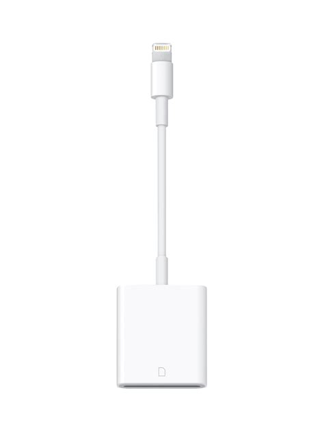 Apple Lightning to SD Card Camera Reader, White