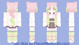 Demon Slayer Mitsuri Kanroji Minecraft Skin