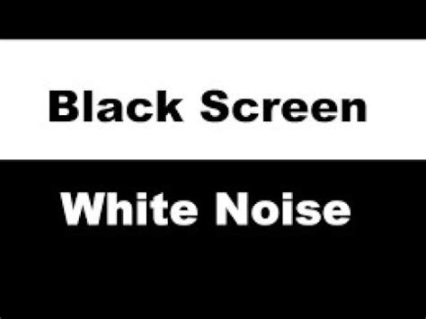 WHITE NOISE | BLACK SCREEN | 3 HOURS - YouTube