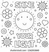Let Your Light Shine Coloring Page sketch template