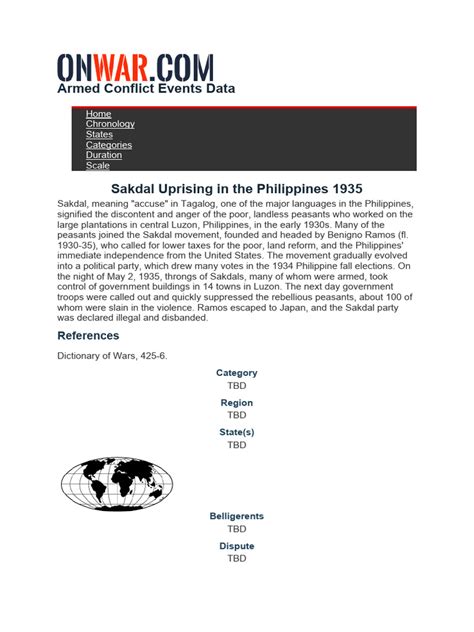 Armed Conflict Events Data | PDF