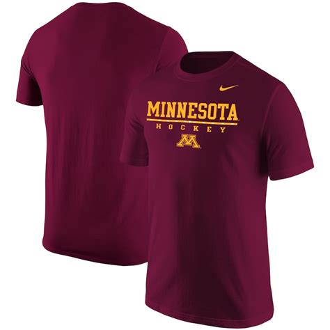 Nike Minnesota Golden Gophers Maroon Center Line Hockey T-Shirt