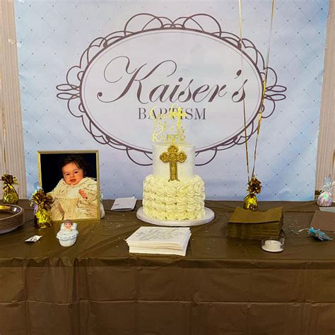 Boy Baptism Banner/backdrop Baby Blue Banner Baby Boy Decor - Etsy