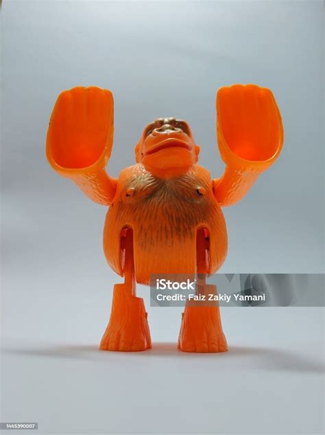 Gorilla Toys Isolated On White Background Stock Photo - Download Image Now - Figurine, Plastic ...