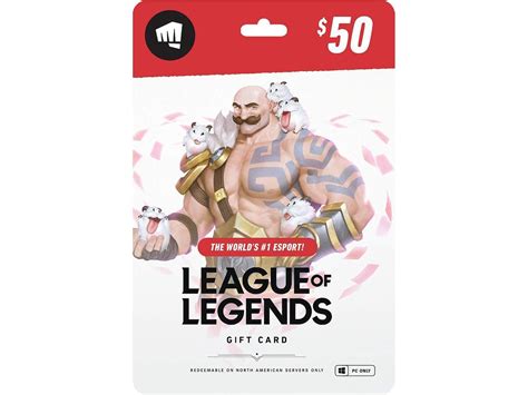 League of Legends $50 Gift Card - NA Server Only (Email Delivery ...