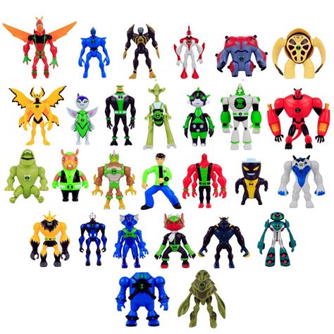 Ben 10 Omniverse Action Figures Tennyson Wildmutt Alien Swarm Force ...