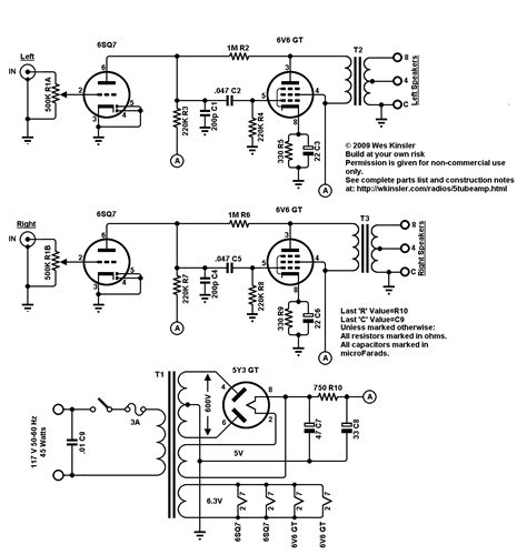 Five Tube Stereo Amplifier