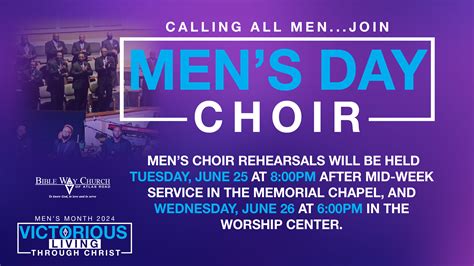 Men’s Day Choir Rehearsal | Bible Way Church of Atlas Road