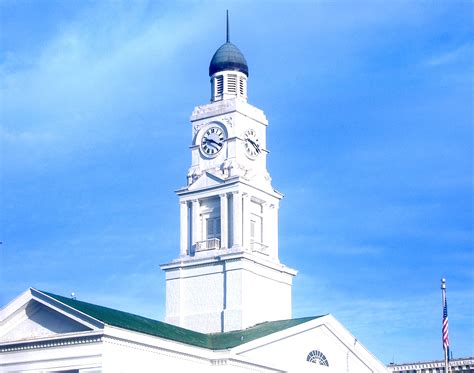 The Clark County Court House clock in Winchester, Kentucky image - Free ...