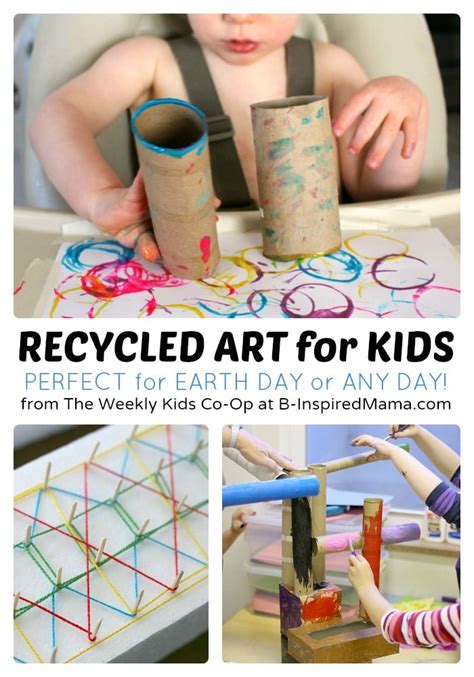 Recycled Art Projects for Kids from The Weekly Kids Co-Op • B-Inspired Mama